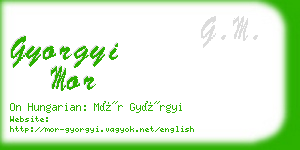 gyorgyi mor business card